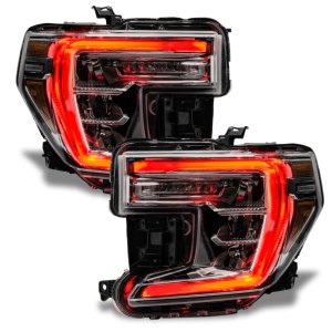 GMC Sierra 1500 Headlight DRL Upgrade Kit - ORACLE Lighting - ColorSHIFT w/o Controller - RGB+W - `19-`21